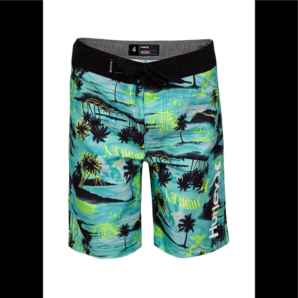 Boys Hurley board shorts / swim trunks. Size 4. New with tags.